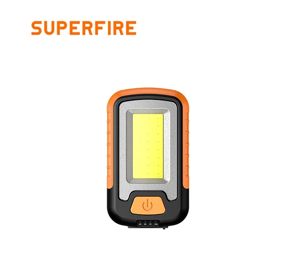 Superfire đèn LED làm việc cầm tay mini chống nước COB sạc được G21