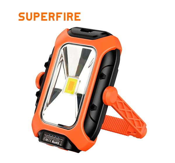 Đèn làm việc từ tính năng lượng mặt trời superfire GM05