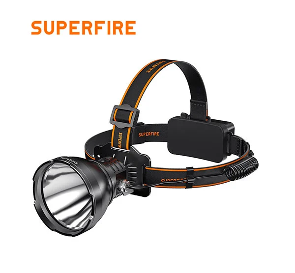 Đèn pha LED công suất cao superfire hl60 có thể sạc lại