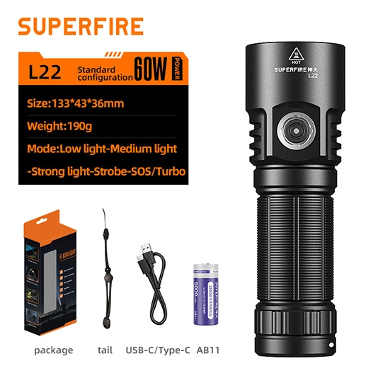 Đèn pin siêu sáng superfire L22