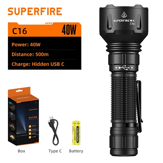 Đèn pin công suất cao superfire C16