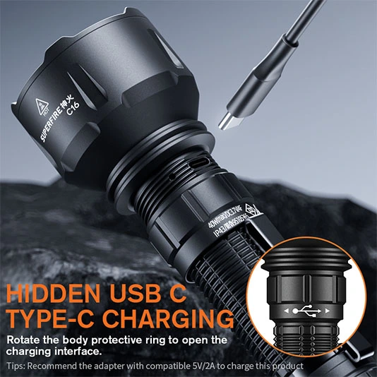 Đèn pin công suất cao superfire C16