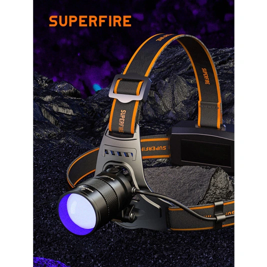 Đèn pha superfire hz01 có thể thu phóng tia UV đa năng