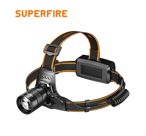 Đèn pha superfire hz01 có thể thu phóng tia UV đa năng