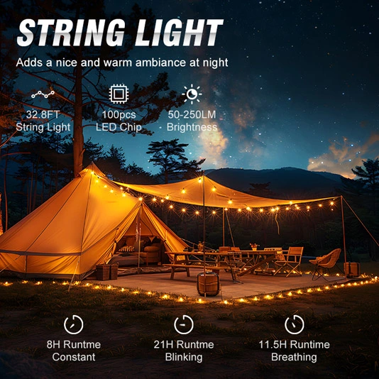 Đèn dây cắm trại superifer LT01