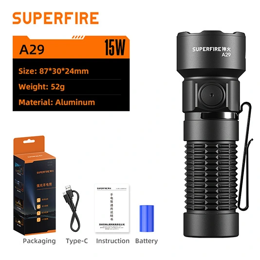 Đèn Pin Di động superfire A29