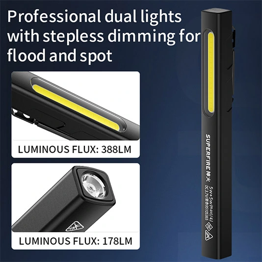 Đèn làm việc di động superfire G32