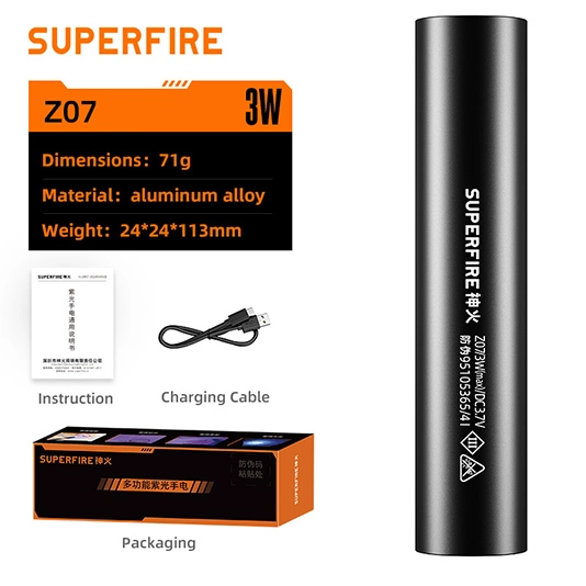 Đèn pin uv superifer Z07 395nm