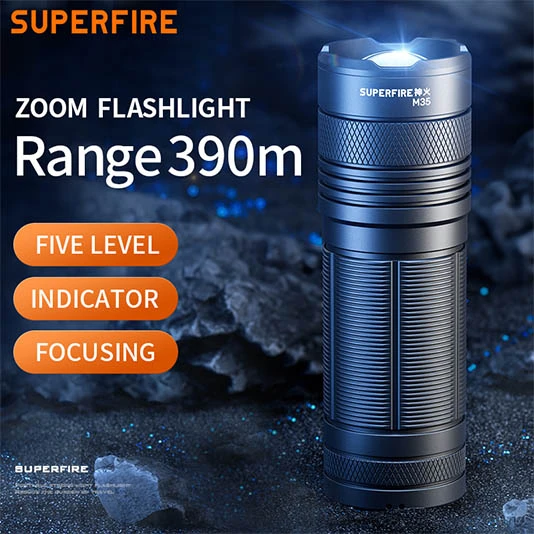 Đèn flahlight siêu sáng M35 có thể thu phóng