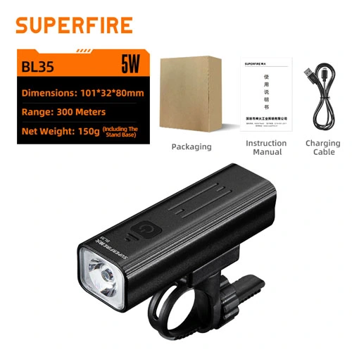Đèn pha xe đạp superfire BL35