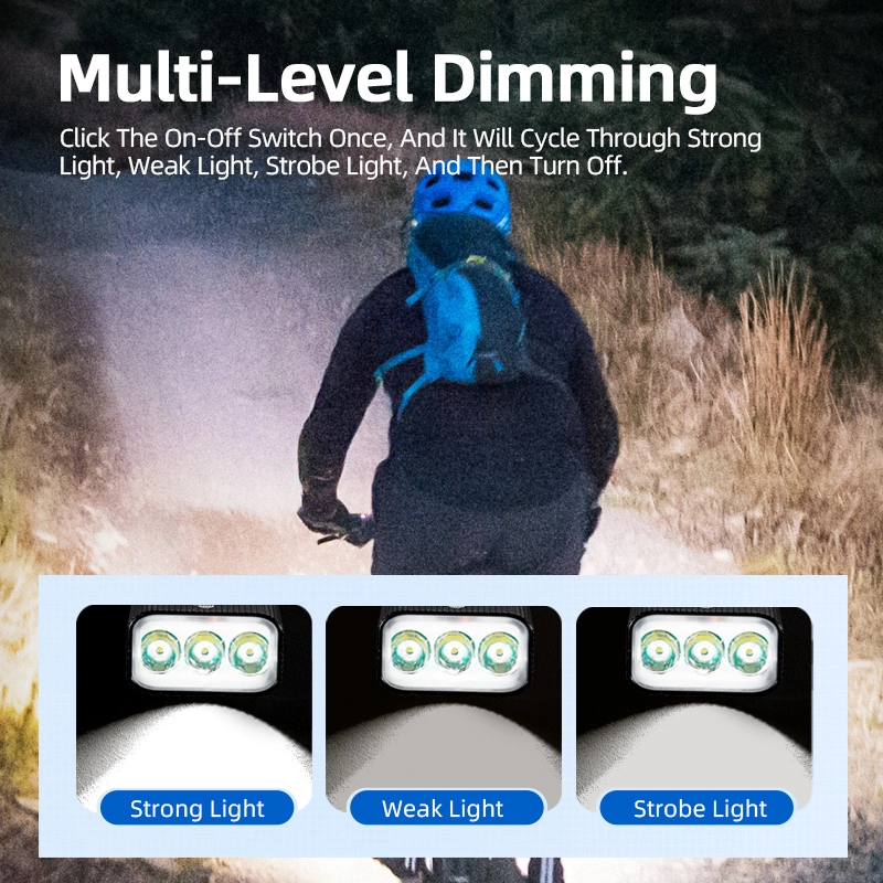 Đèn pha xe đạp BL36: 500 lumen, chùm sáng 300-500m, sạc USB, Chống nước IP65