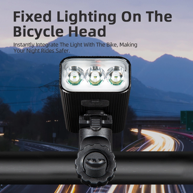 Đèn pha xe đạp BL36: 500 lumen, chùm sáng 300-500m, sạc USB, Chống nước IP65