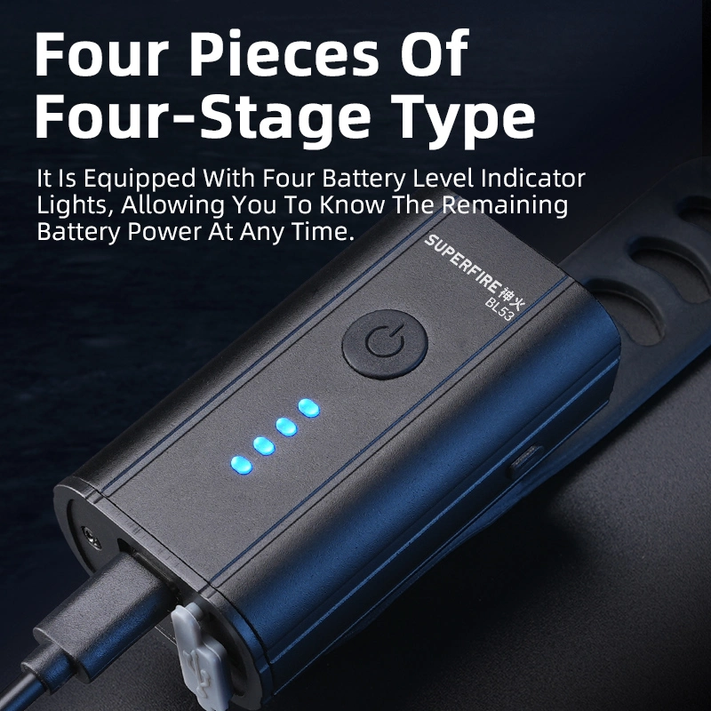 Đèn Trước Xe Đạp BL53: đèn pha xe đạp LED 350 lumen nhỏ gọn có sạc USB-C